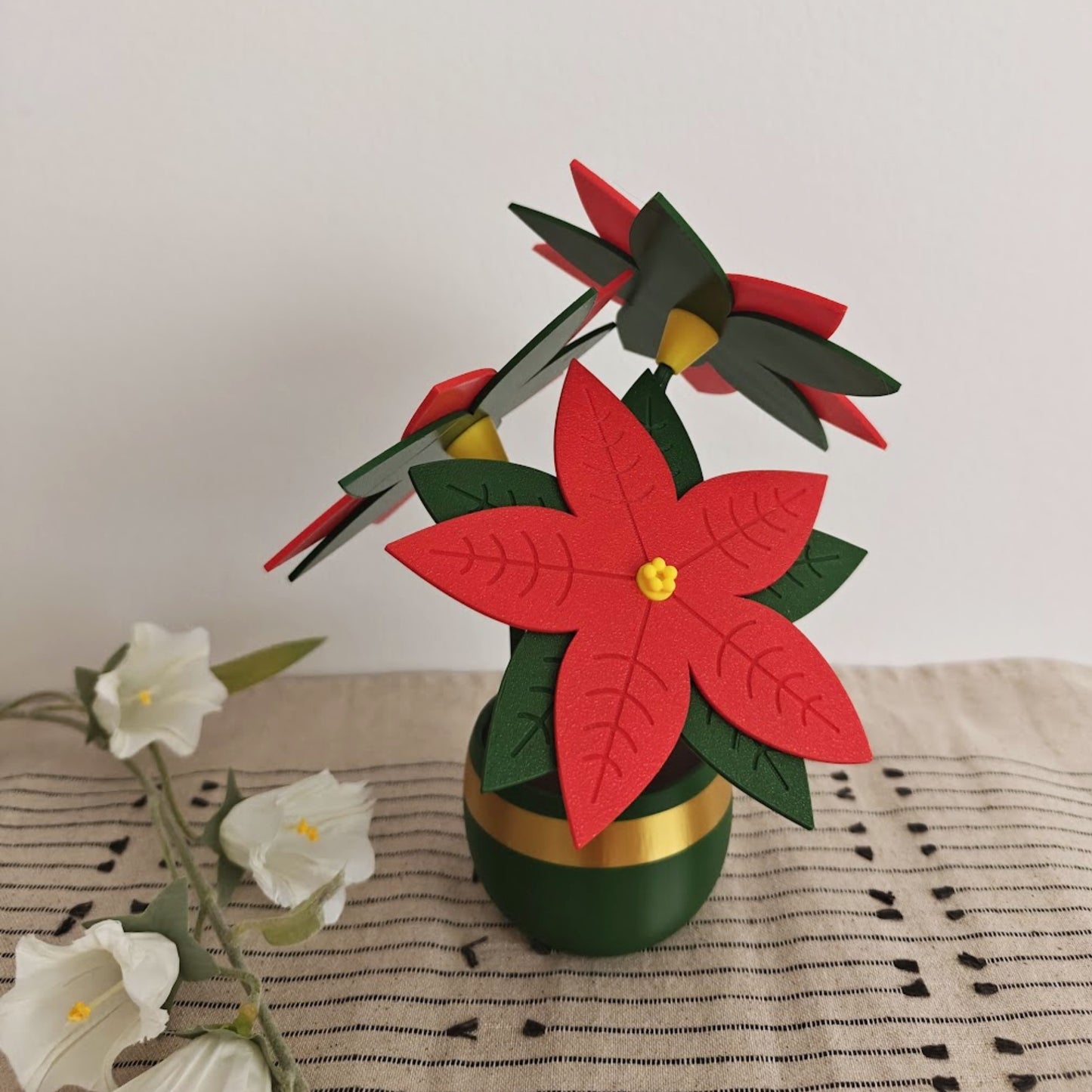 Poinsettia Coaster Set, Christmas Star Decoration