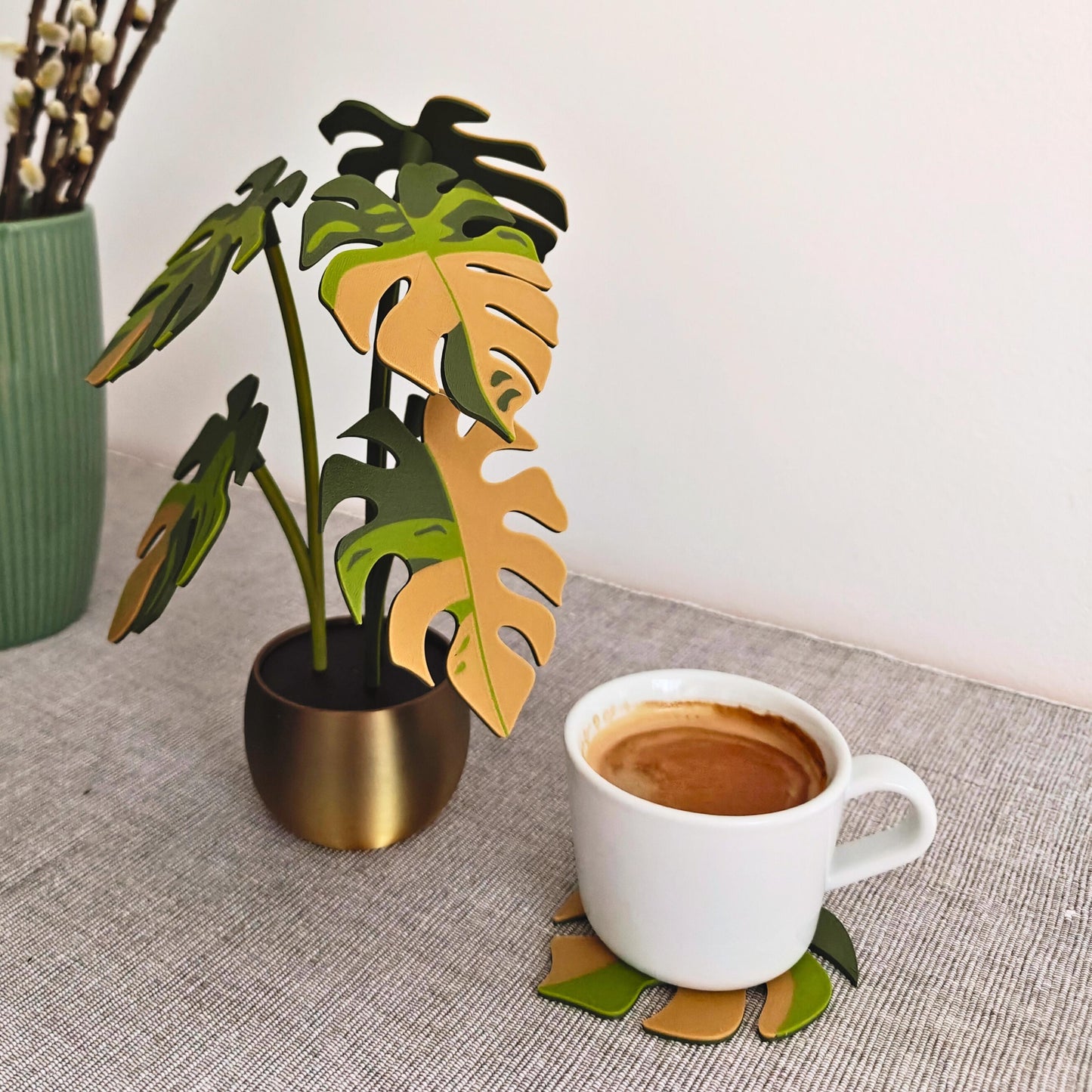 Monstera Coaster Set