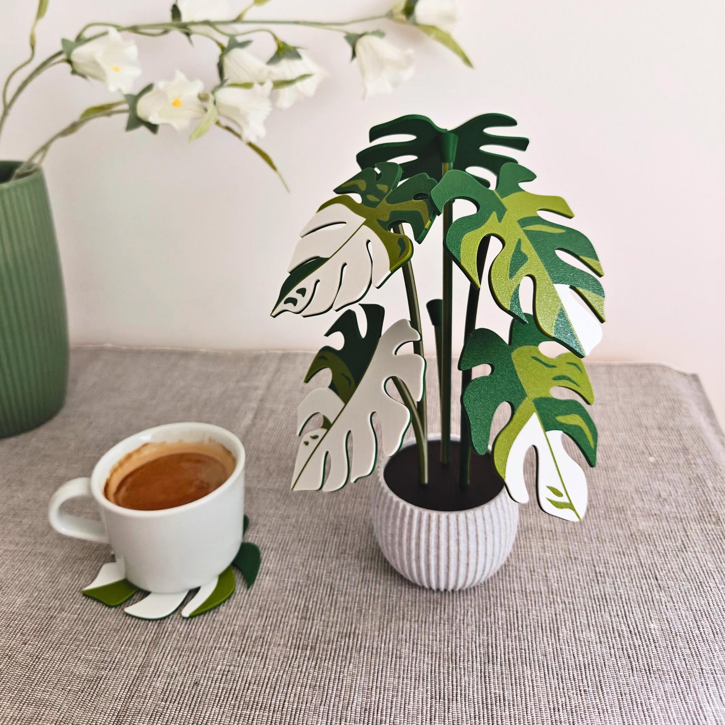 Monstera Coaster Set