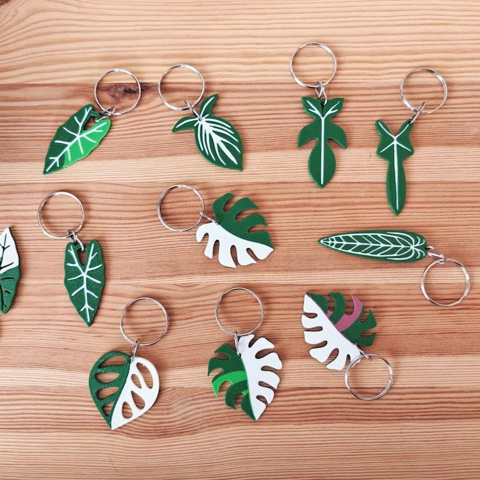 Leaf Keychains