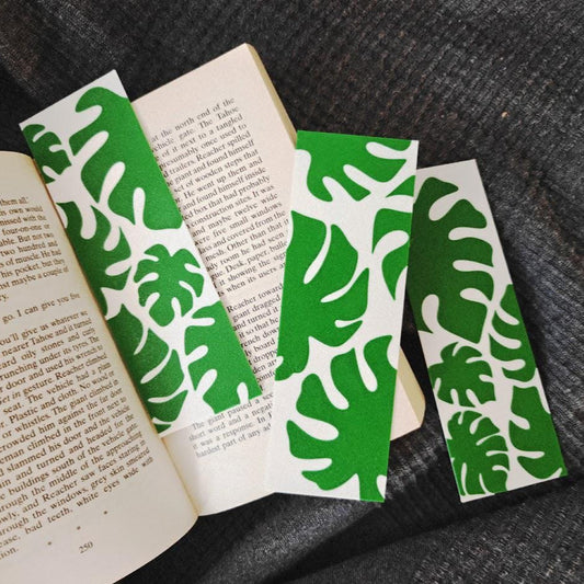 Monstera Bookmarks Set, Leaf Bookmarks, Gift for Bookworms or Gift for Plant Lovers Gift, 3d printed Bookmarks