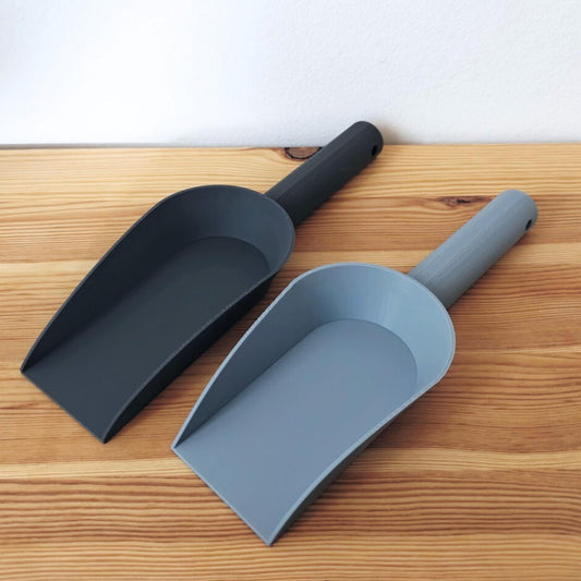 Gardening Shovel, Soil Scoop, Substrate Scoop, Repotting Tools, Garden Scoop, Trowel, Garden Tools in Two Sizes, 3D printed shovels,light gray and dark gray