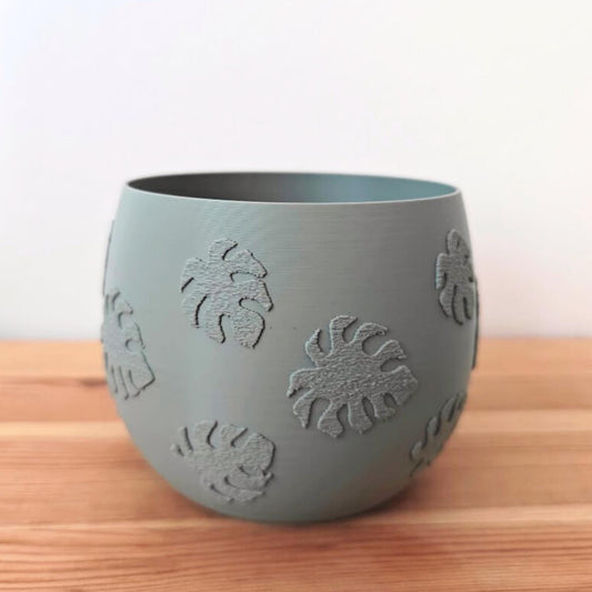 Plant Pots with Decorative Patterns – Monstera, Flowers, or Polka Dots