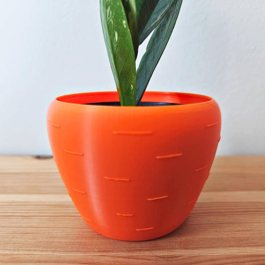 Carrot Planter, Easter Decoration, 3D Printed Pot for Succulents, Spring Home Decor, Housewarming Gift