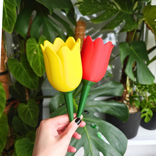 Tulip-shaped water container, self-watering planter for slow-release irrigation for Indoor Plants