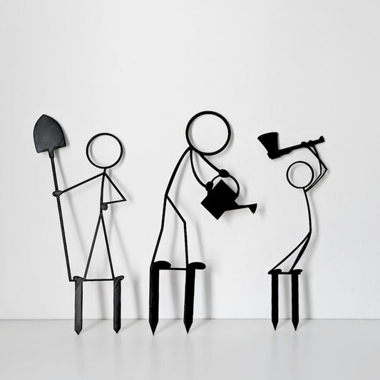 Stickman Plant Support, Plant Trellis, Decorative Support for Indoor Vines & Climbing Plants, 3d Printed Plant Grid