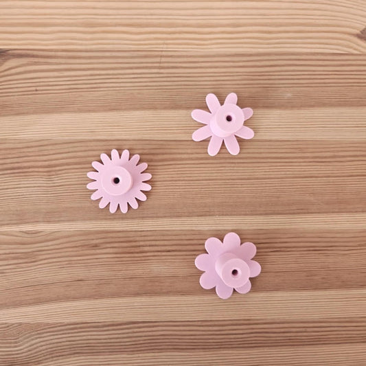 Pink Flower Handles for Drawer or Door, Cabinet Pull, Door knob, Floral Design, 3d print