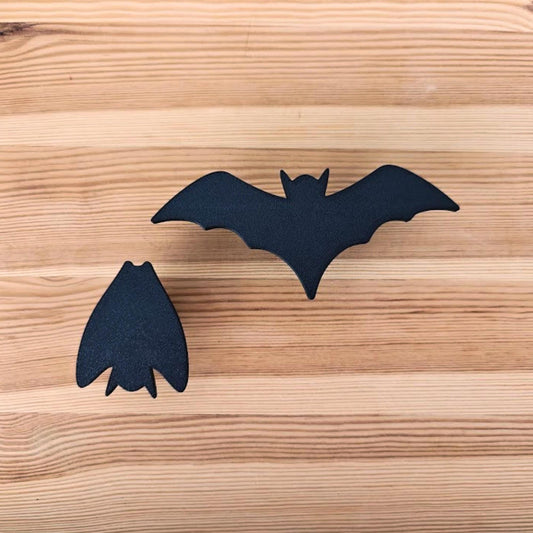 Bat Cabinet Handles, Flying or Sleeping Bat Design, 3D Printed Drawer Pulls, Bolt-On Universal Knobs, Halloween or Gothic Home Decor