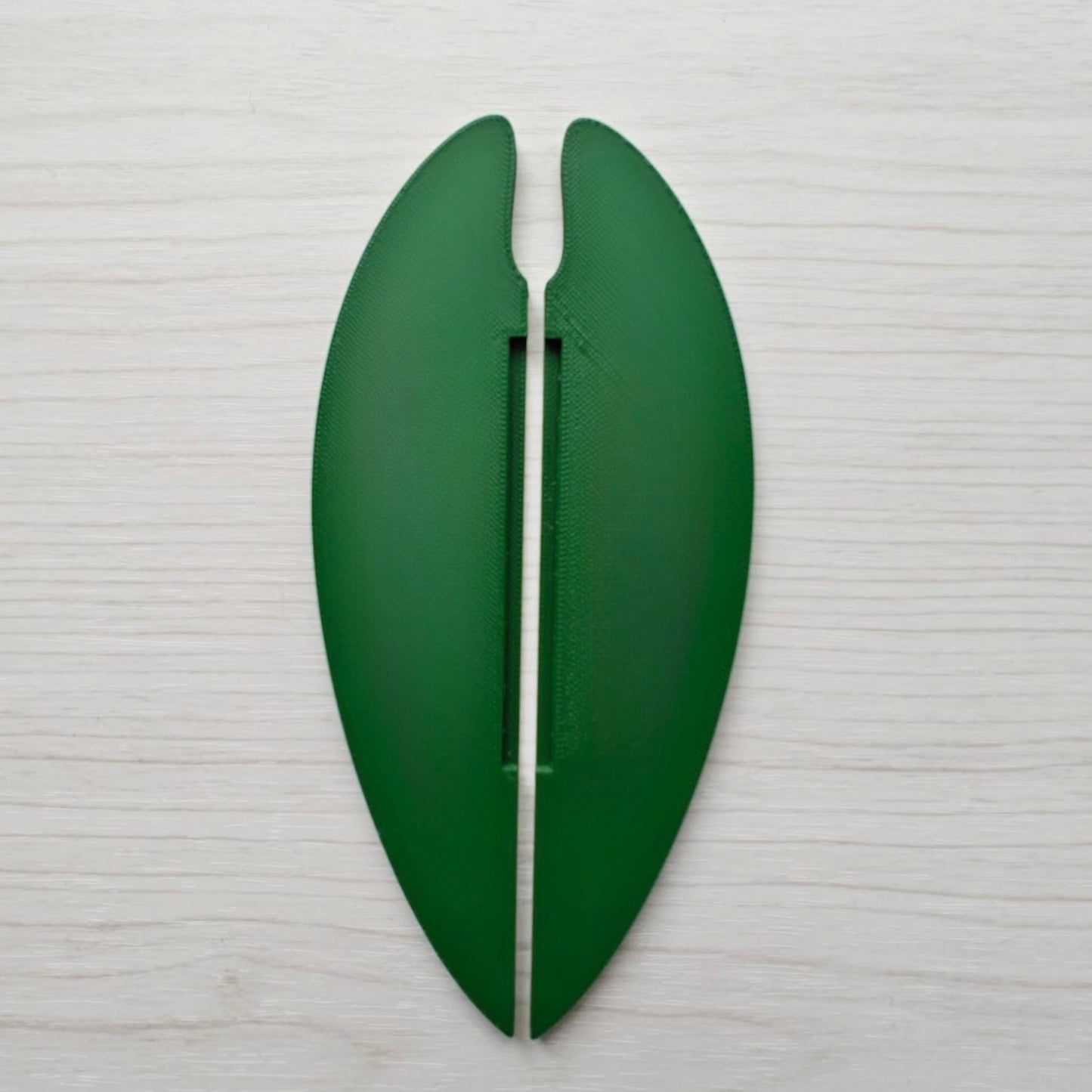 Slip-On Waro Leaf Handles for IKEA MILSBO & RUDSTA Cabinet, No Tools Needed, 3D Printed Anthurium Warocqueanum Plant Decor
