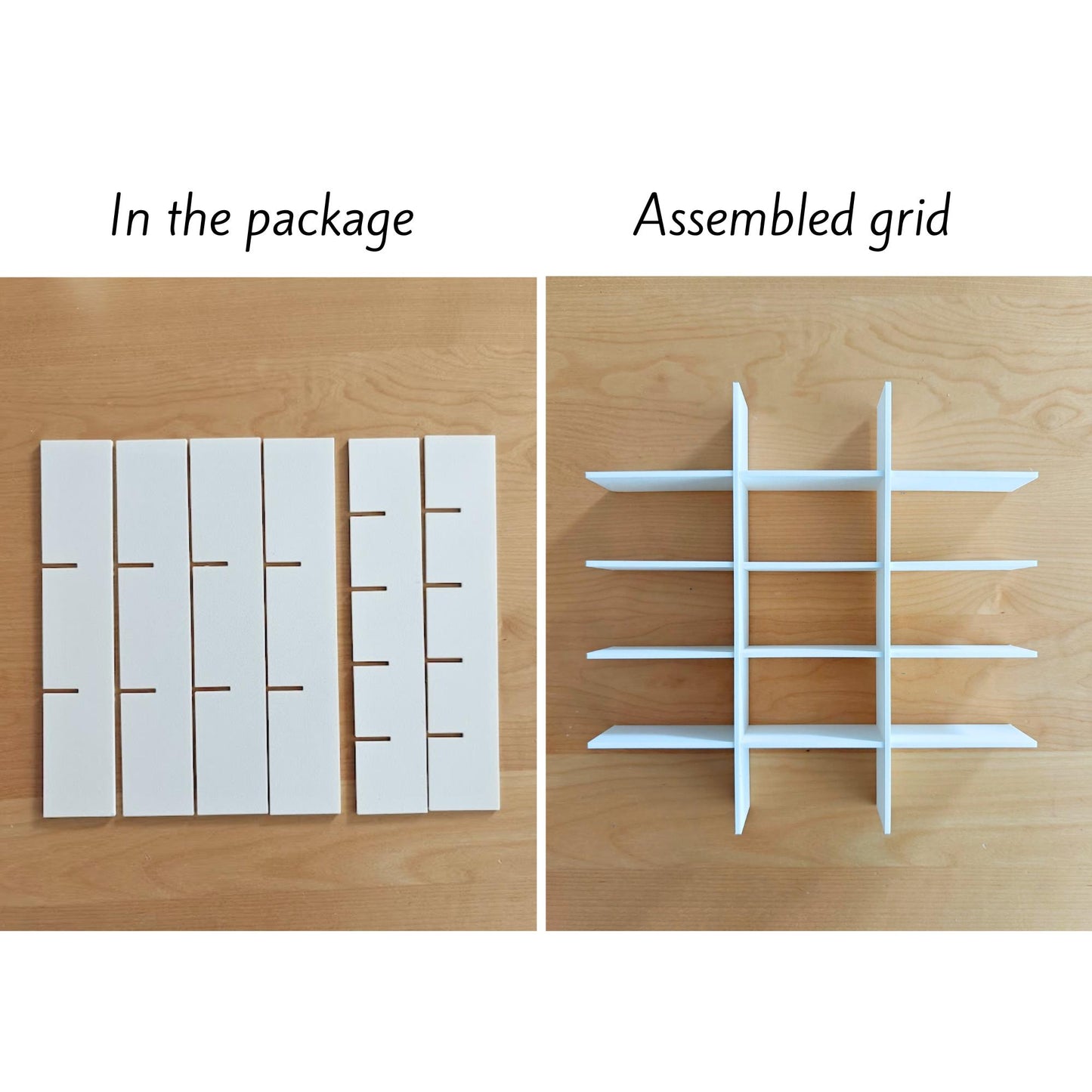 Grid Inserts for IKEA Sannahed Frame, 1:64 Miniature Display Organizer, 3D printed