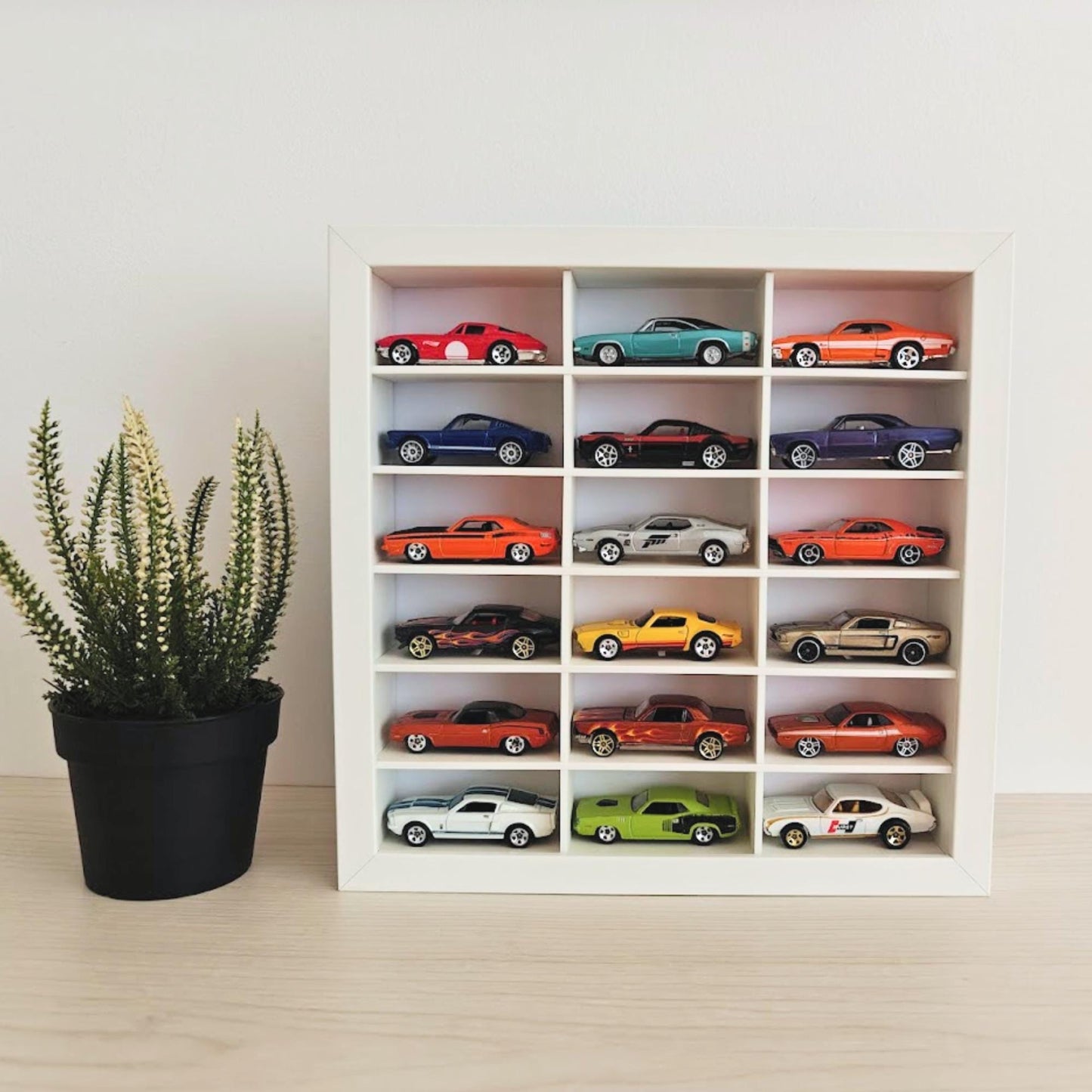 Grid Inserts for IKEA Sannahed Frame, 1:64 Miniature Display Organizer, 3D printed