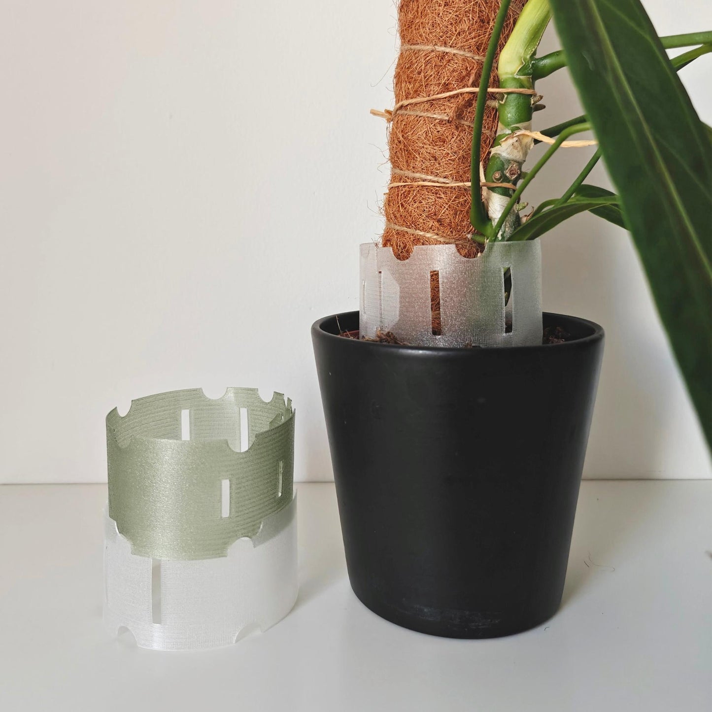 Plant Pot Extender for Anthuriums and Aroids, Stackable, Adjustable Extension for Moss or Soil, 3d print