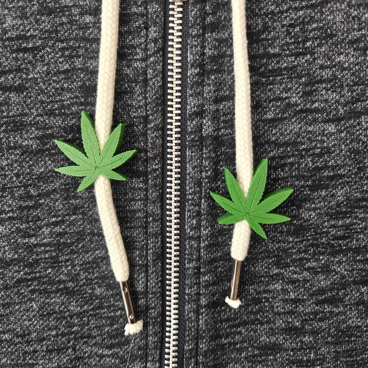 Weed Drawstring Charms, Cannabis Leaf Hoodie & Sweatpants Accessories, 3D Printed Clothing Add-Ons