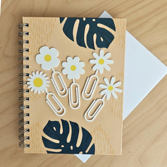 Daisy Paper Clips Set of 5, Cute Floral Bookmarks & Planner Accessories, Gift for Bookworms and Plant Lovers, 3d printed