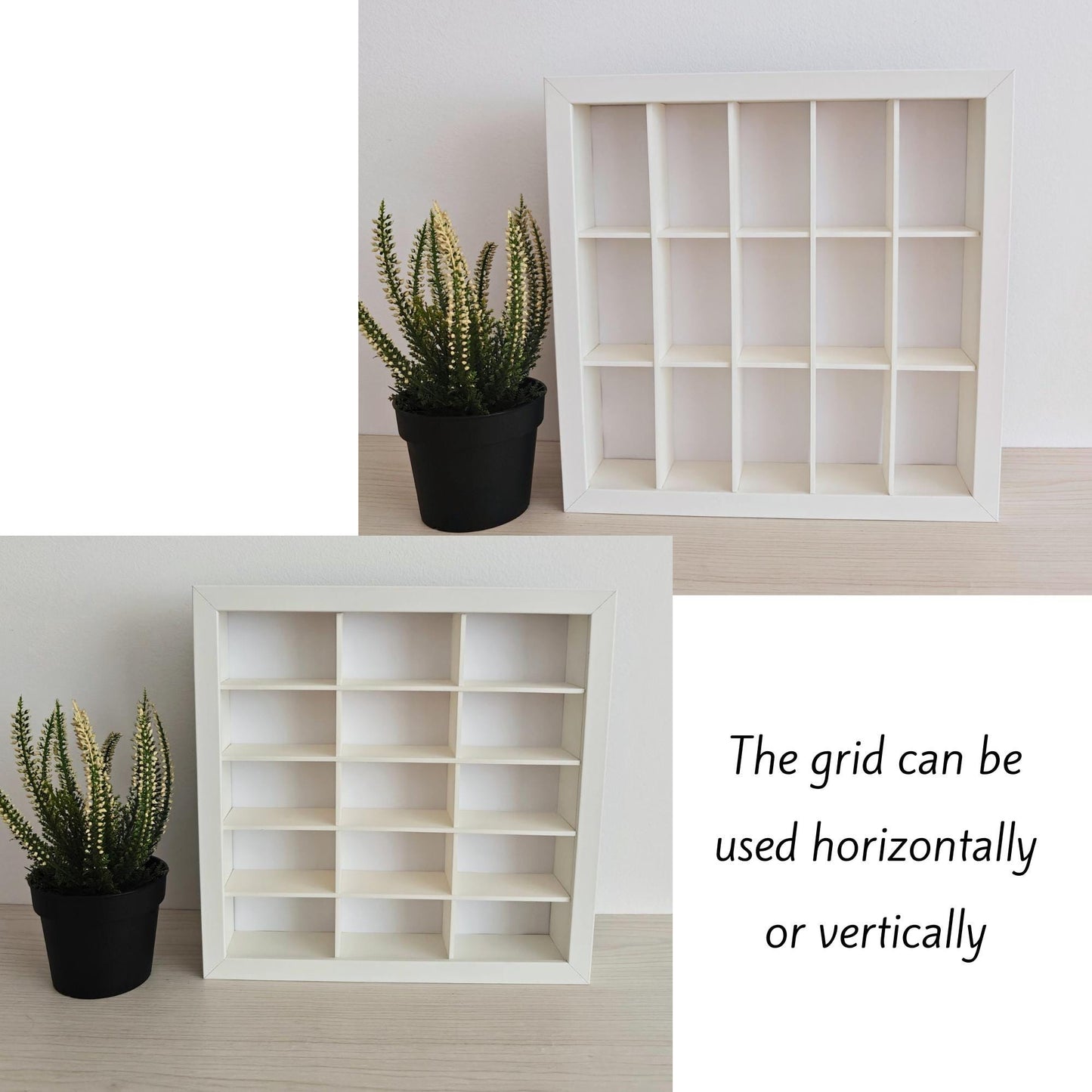 Grid Inserts for IKEA Sannahed Frame, 1:64 Miniature Display Organizer, 3D printed