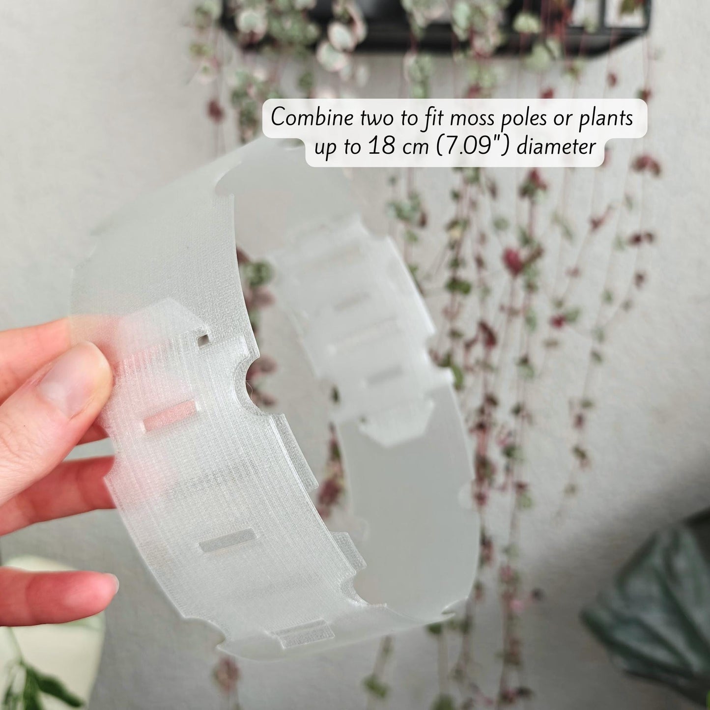 Plant Pot Extender for Anthuriums and Aroids, Stackable, Adjustable Extension for Moss or Soil, 3d print
