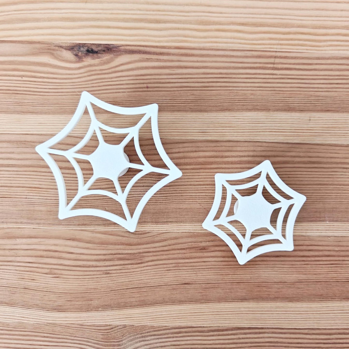 Cobweb Knobs, Spooky Spiderweb Drawer Pulls, 3D Printed Bolt-On Cabinet Handles, Halloween or Gothic Home Decor