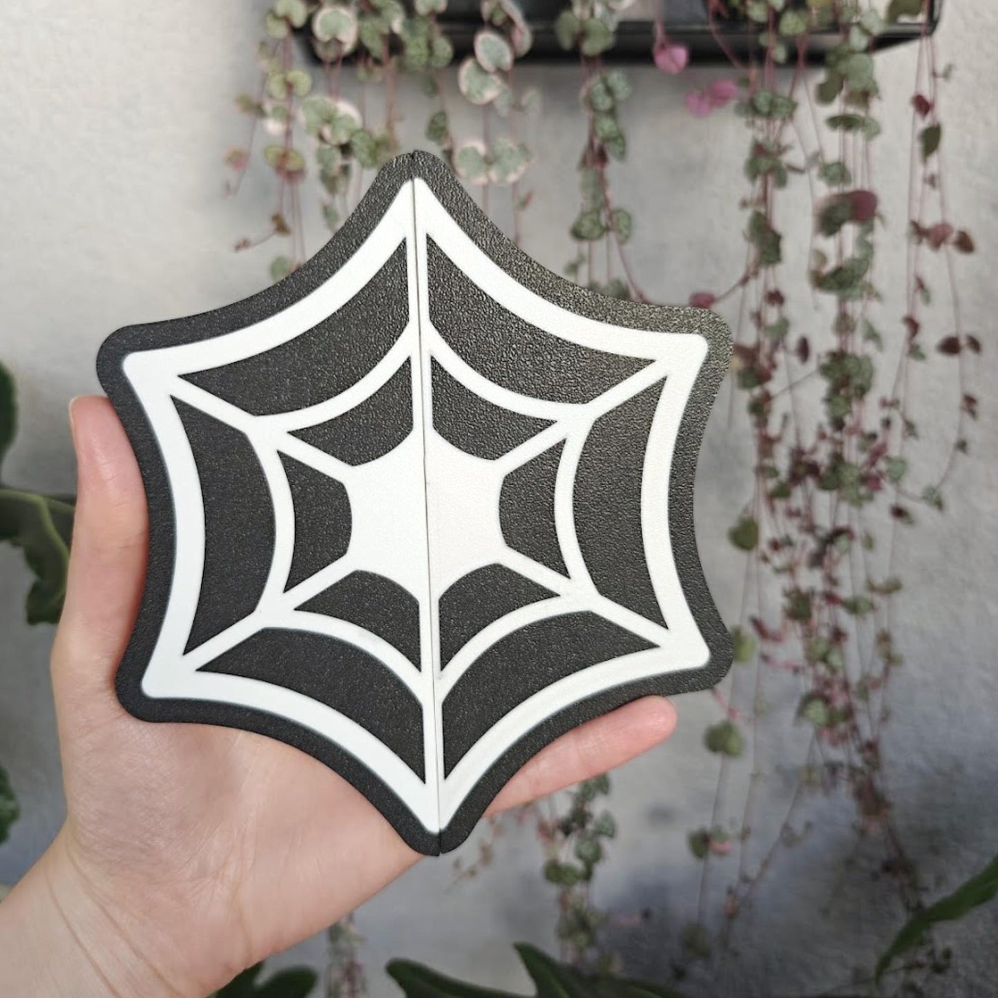 Cobweb Spider Web Handles for IKEA Milsbo & Rudsta Cabinets, Slip-On, No Tools Needed, 3D Printed Plant Greenhouse Decor