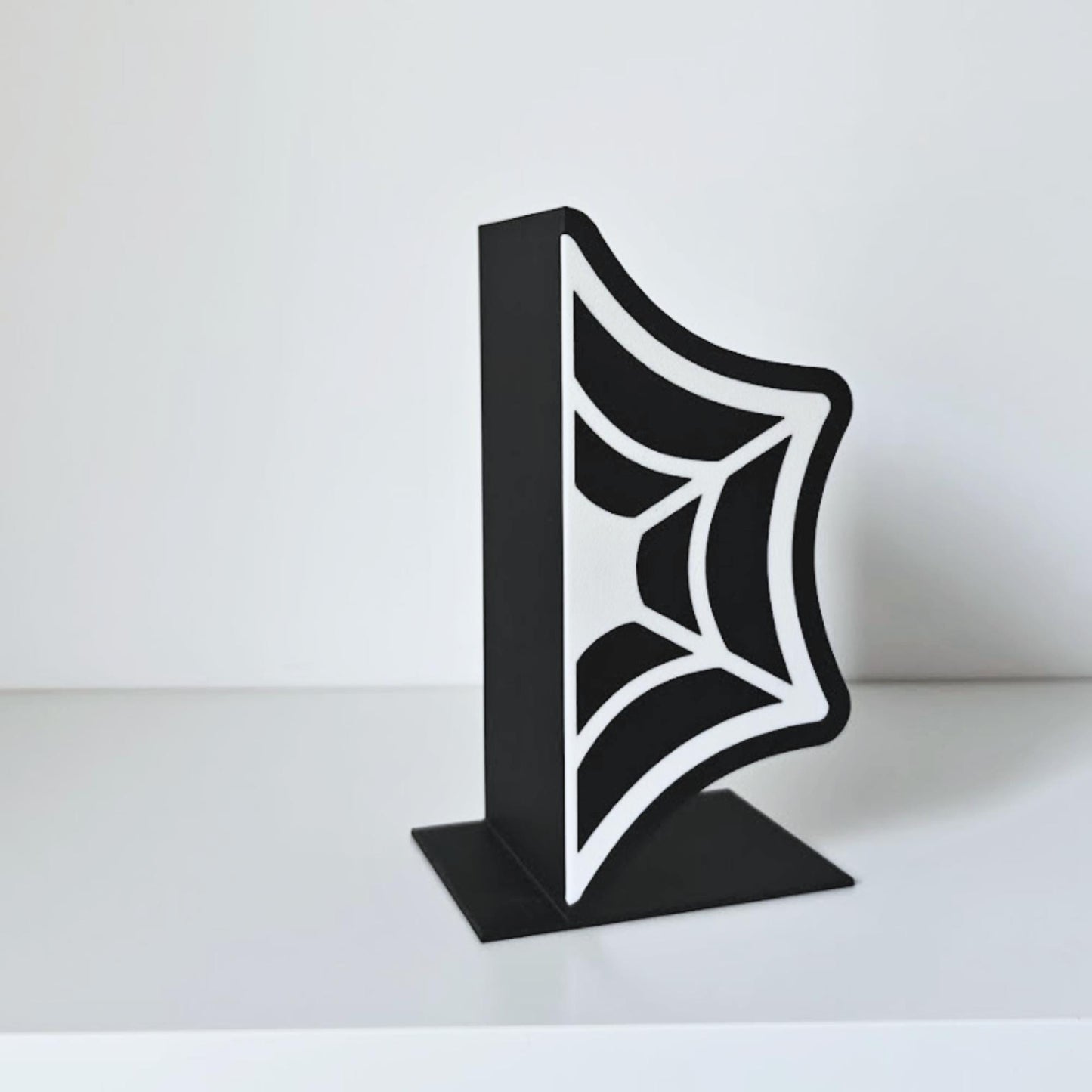 Cobweb Spiderweb Bookends, Gift for Book Lovers, Gothic Home Decor, 3D printed Gift