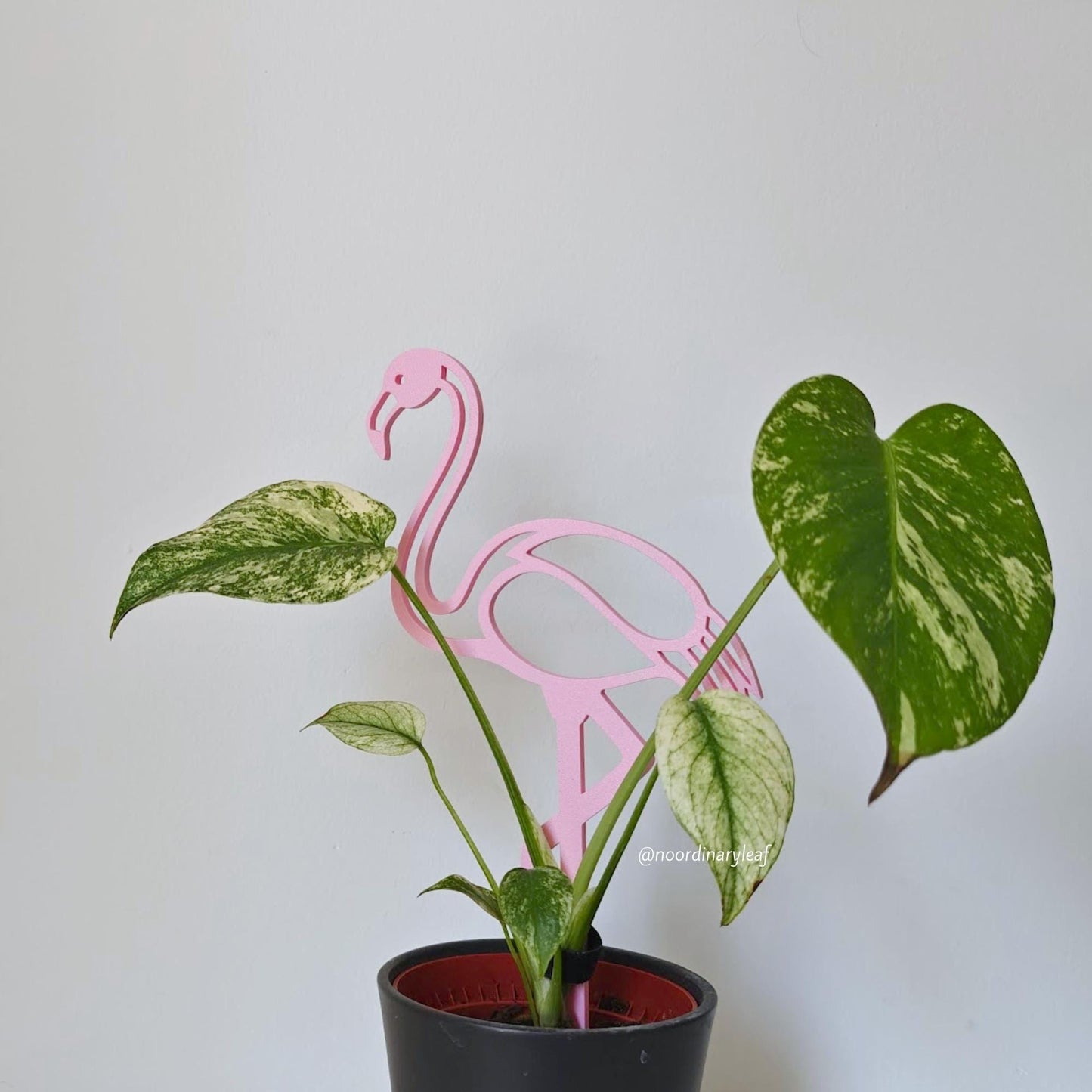 Flamingo Plant Stake, Pink Garden Decoration, Plant Support Trellis for Indoor Climbing Plants, 3d Printed Plant Grid