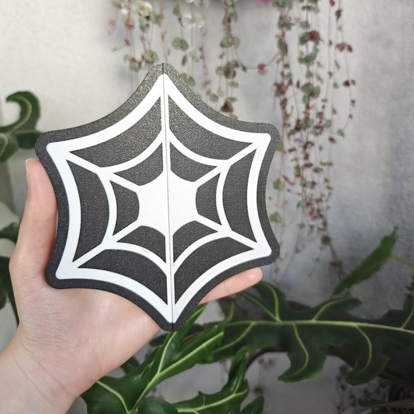 Cobweb Spider Web Handles for IKEA Milsbo & Rudsta Cabinets, Slip-On, No Tools Needed, 3D Printed Plant Greenhouse Decor