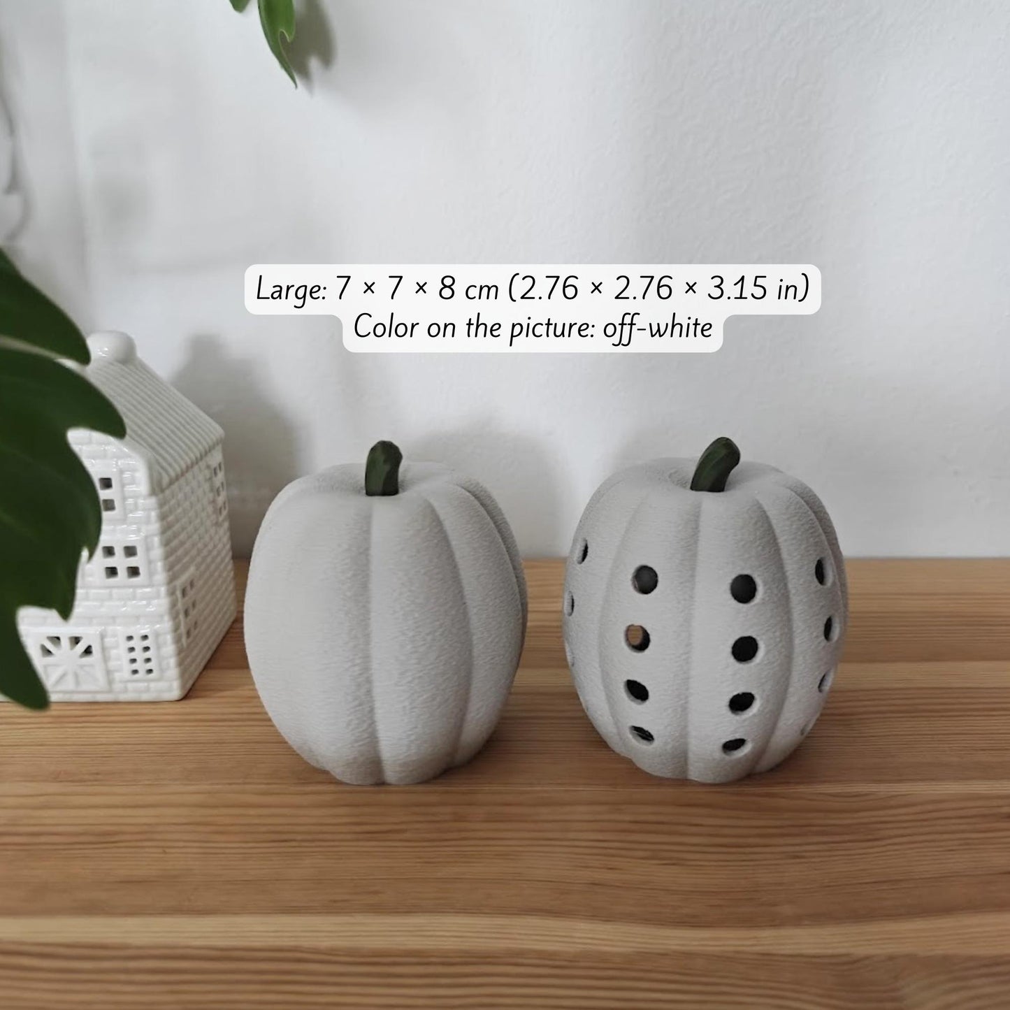 Pumpkins & Tealight Covers, Mix and Match Autumn Decor, Cozy Fall Table and Shelf Decoration, 3D Printed