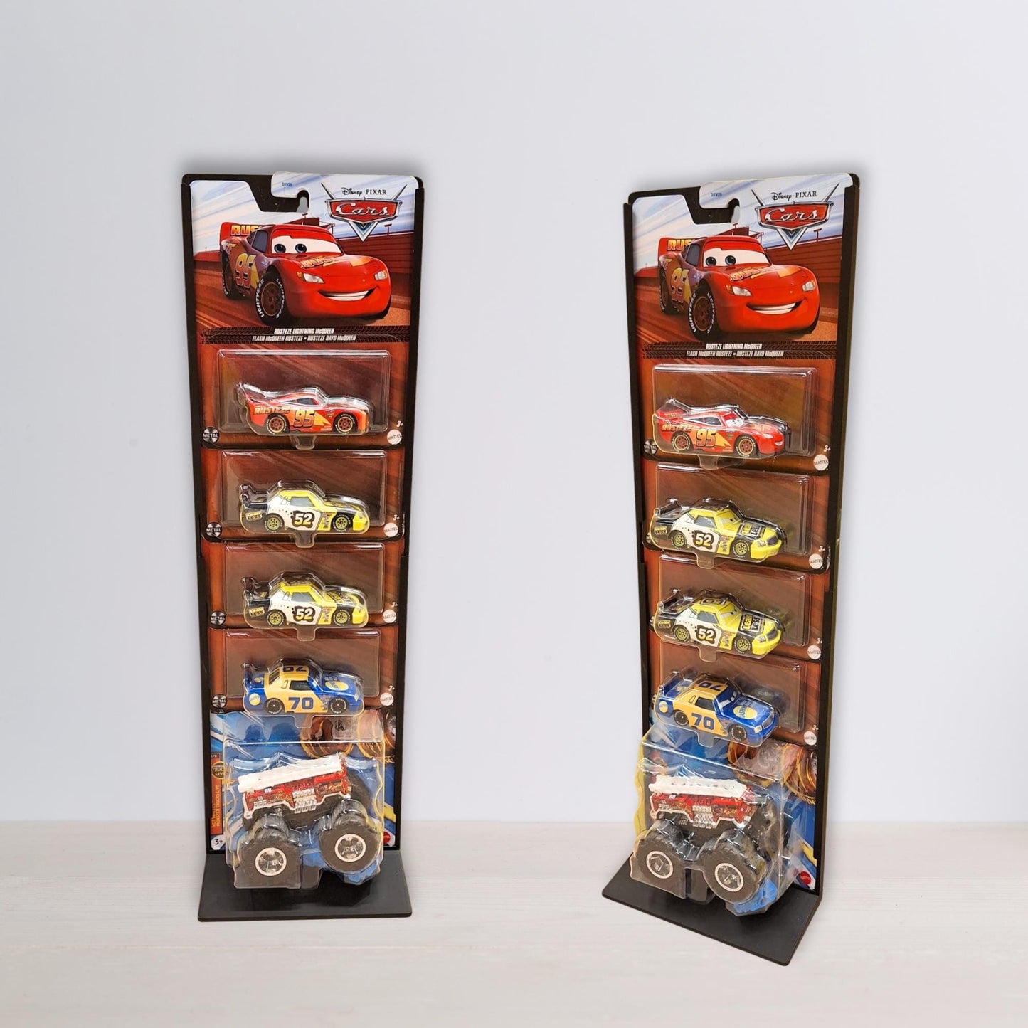 Hot Wheels Wall Mount or Stand, Fits 3-4 Monster Trucks or The Cars, Modular & Expandable Organizer