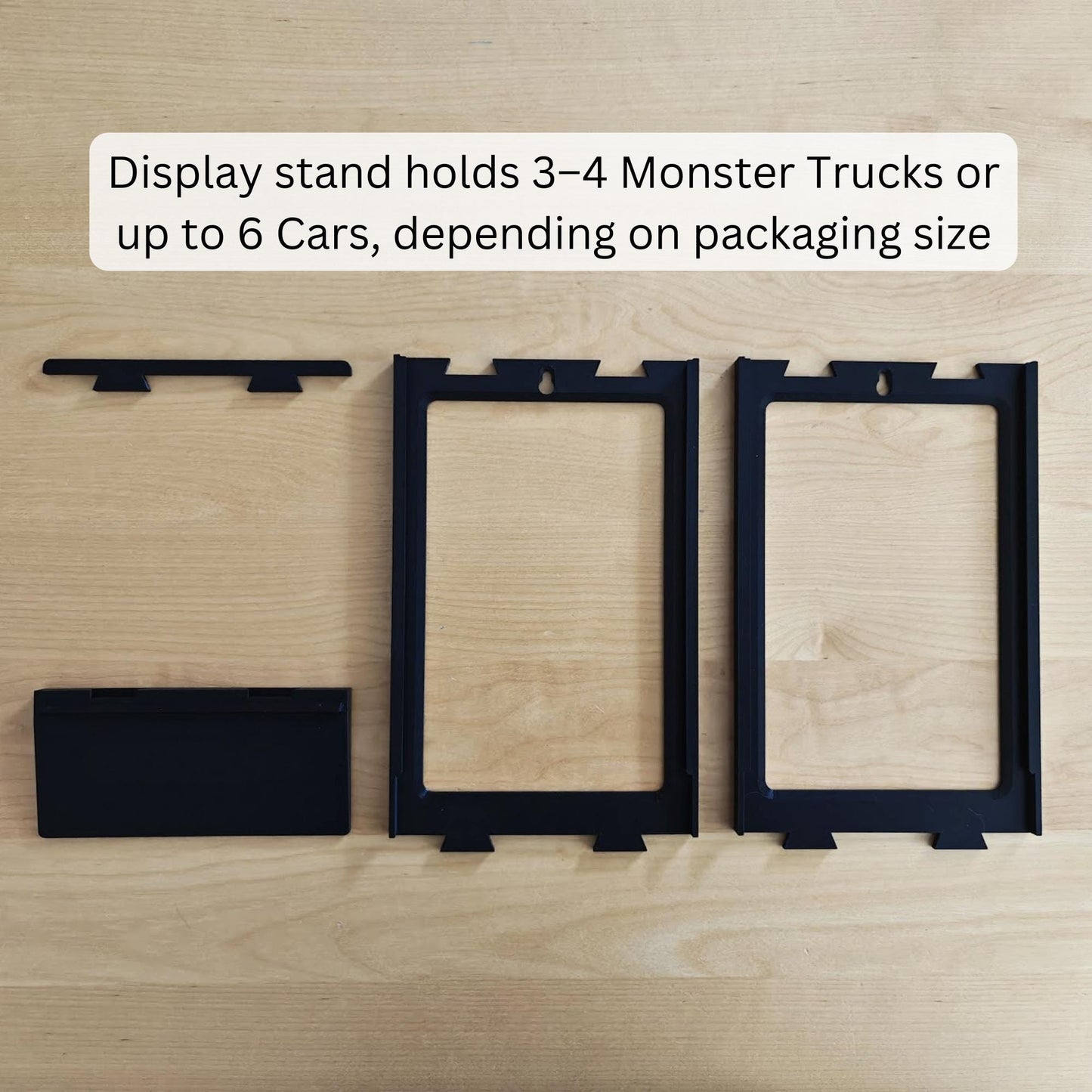 Display stand Fits 3-4 Monster Trucks or up to 6 The Cars, Modular & Expandable Organizer