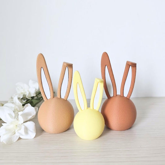 Long-Ear Easter Bunny Decor, Modern Spring Bunny Sculpture, Housewarming Gift, 3d print