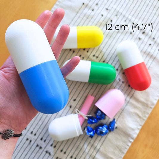 Pill Capsule Box for Secret Messages, Tiny Treasures or Sweet Surprises