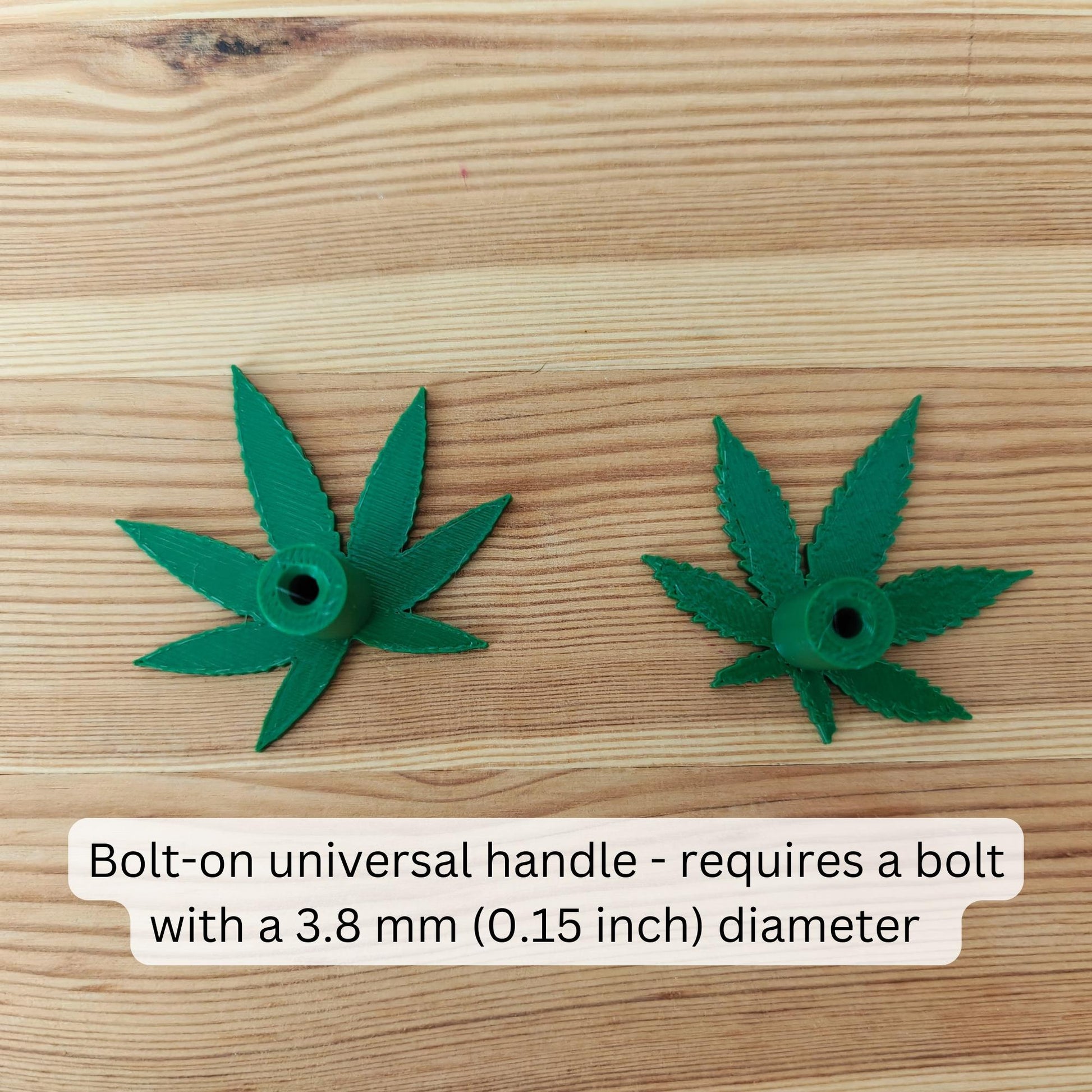 Weed Leaf Knobs for Door or Drawer, Cannabis Handles