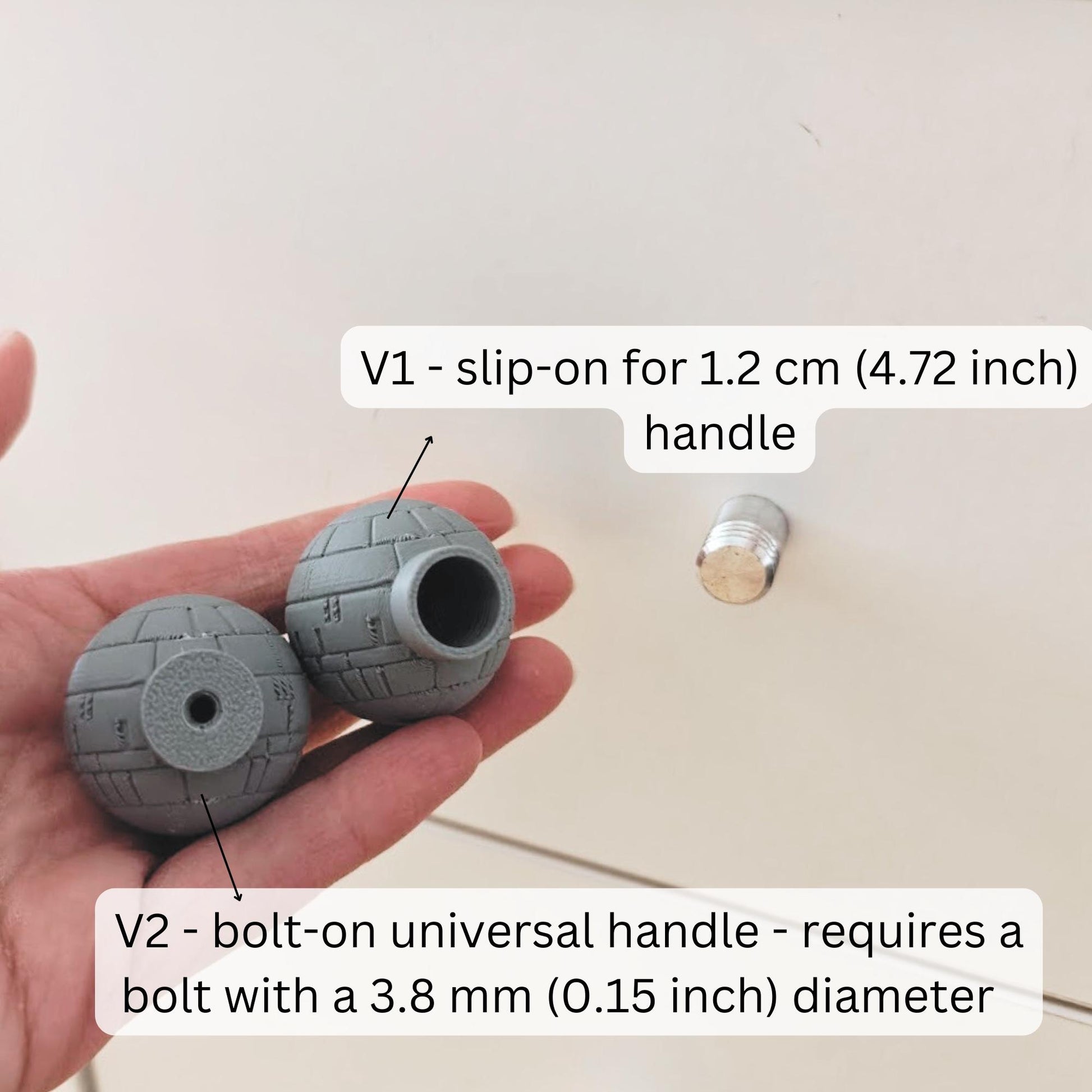 Galactic Empire Knobs for Drawer or Door, Dark Side Design