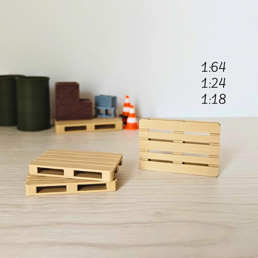 Miniature Pallets, 1/64, 1/24, 1/18 Scale