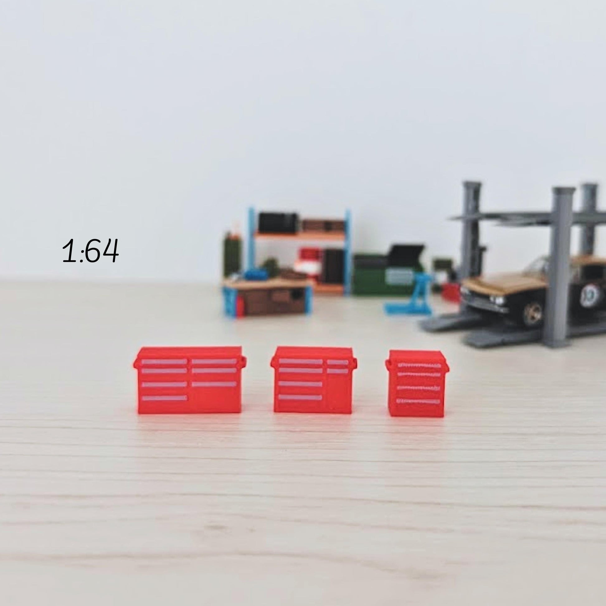 Miniature Toolbox Set, 1/64 Scale