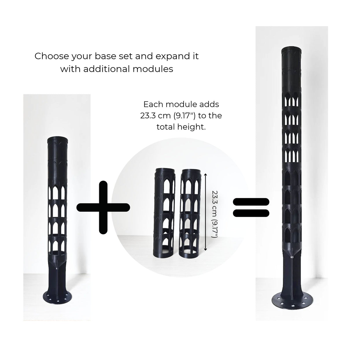 Modularna potpora za biljke - Gotički moss pole Ø 6 cm 