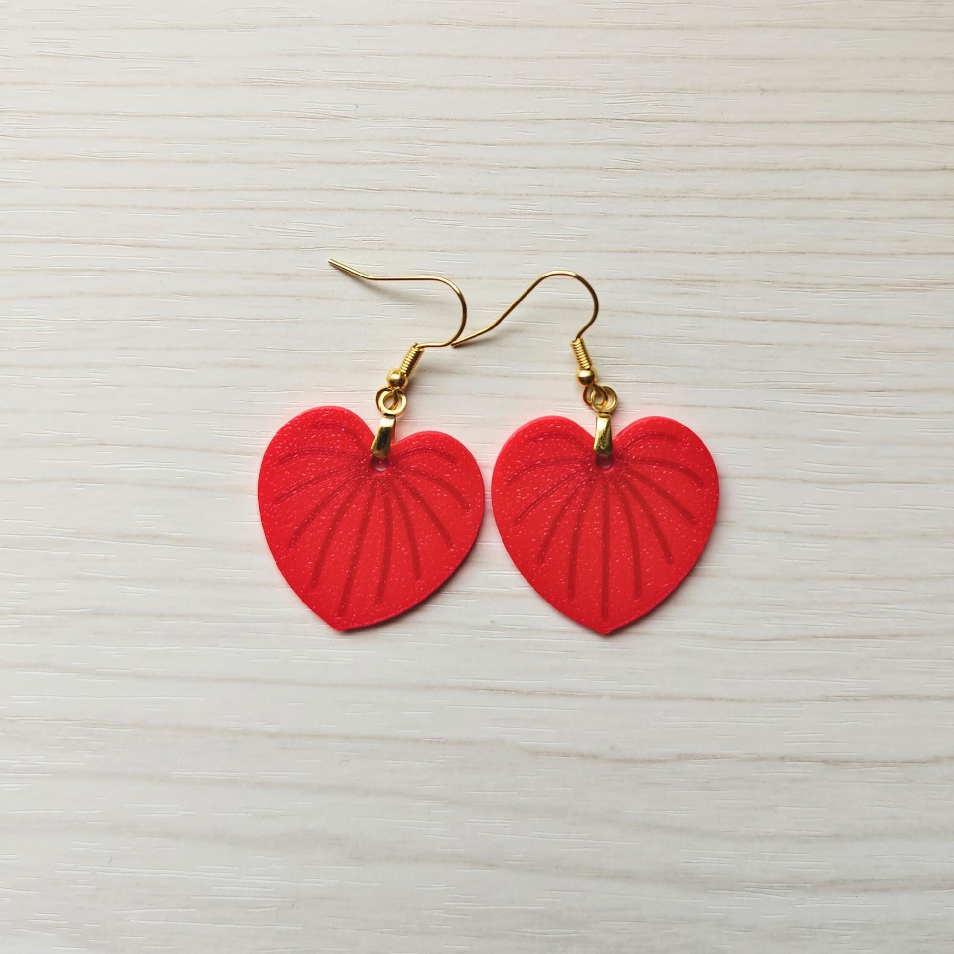 Earrings Anthurium Andraeanum
