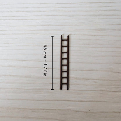 Miniature Extendable Ladder, 1/64 Scale