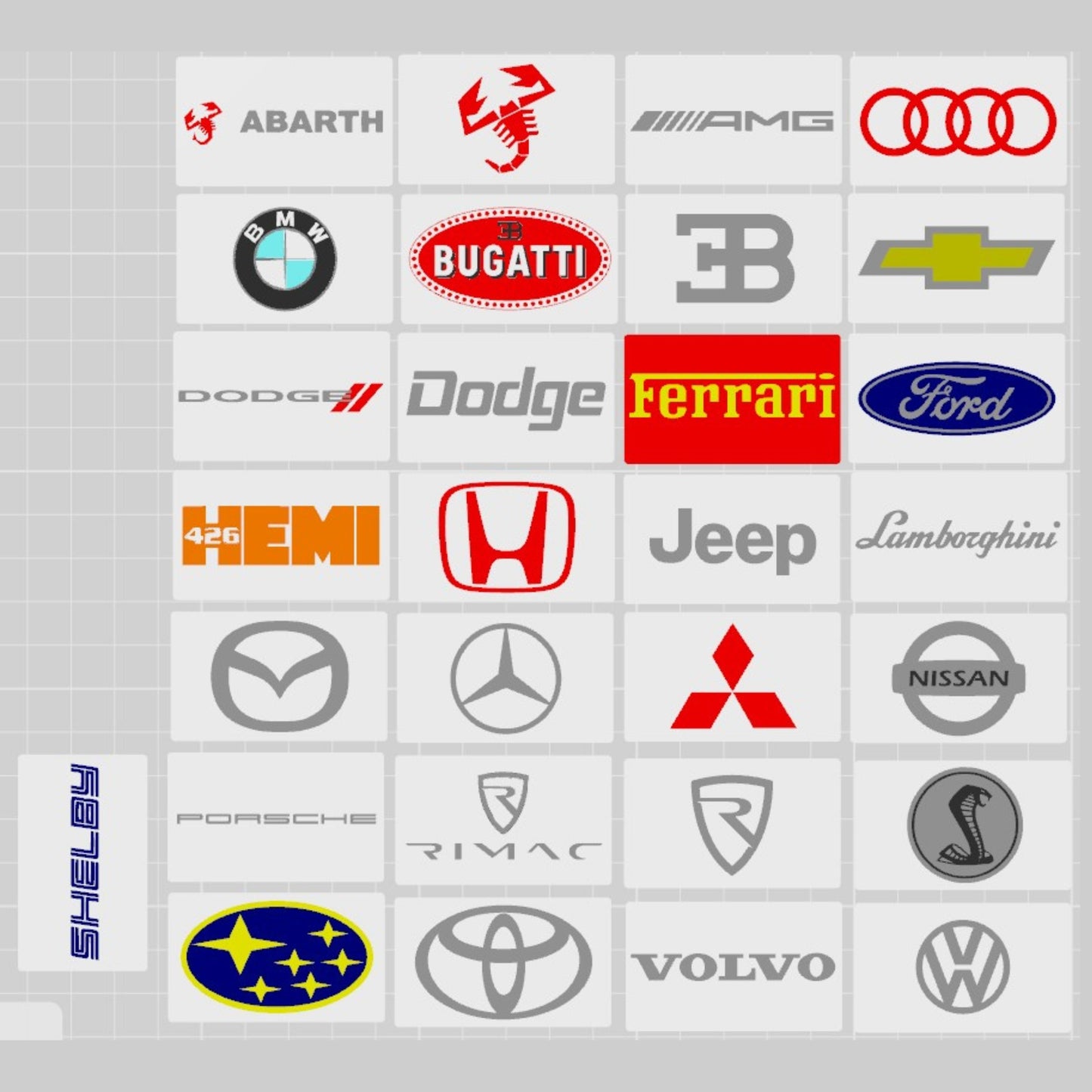 Flaggen für den modularen Diecast Organizer