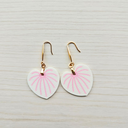 Earrings Anthurium Andraeanum