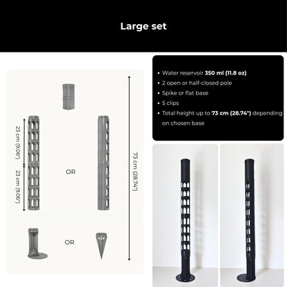 Modularna potpora za biljke - Gotički moss pole Ø 6 cm 
