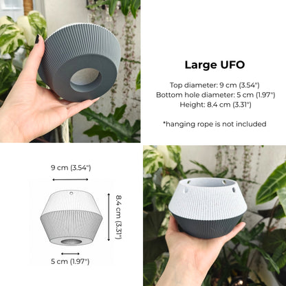 Inverted Plant Pot, Upside Down UFO Planter