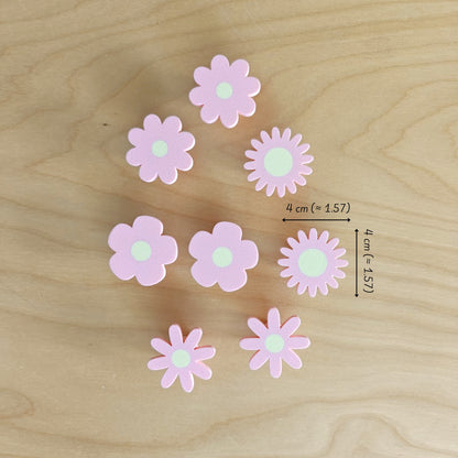 Pink Flower Knobs