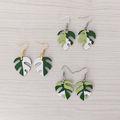 Naušnice Monstera Minima, Raphidaphora Tetrasperma