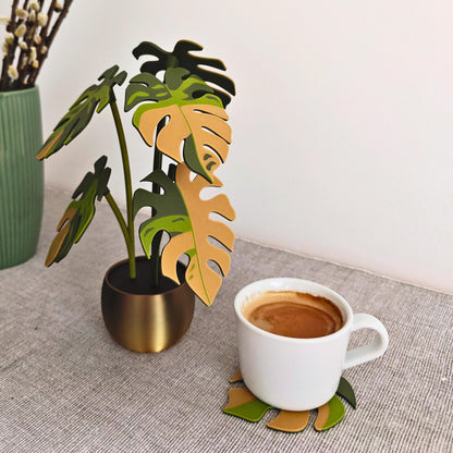 Monstera Coaster Set