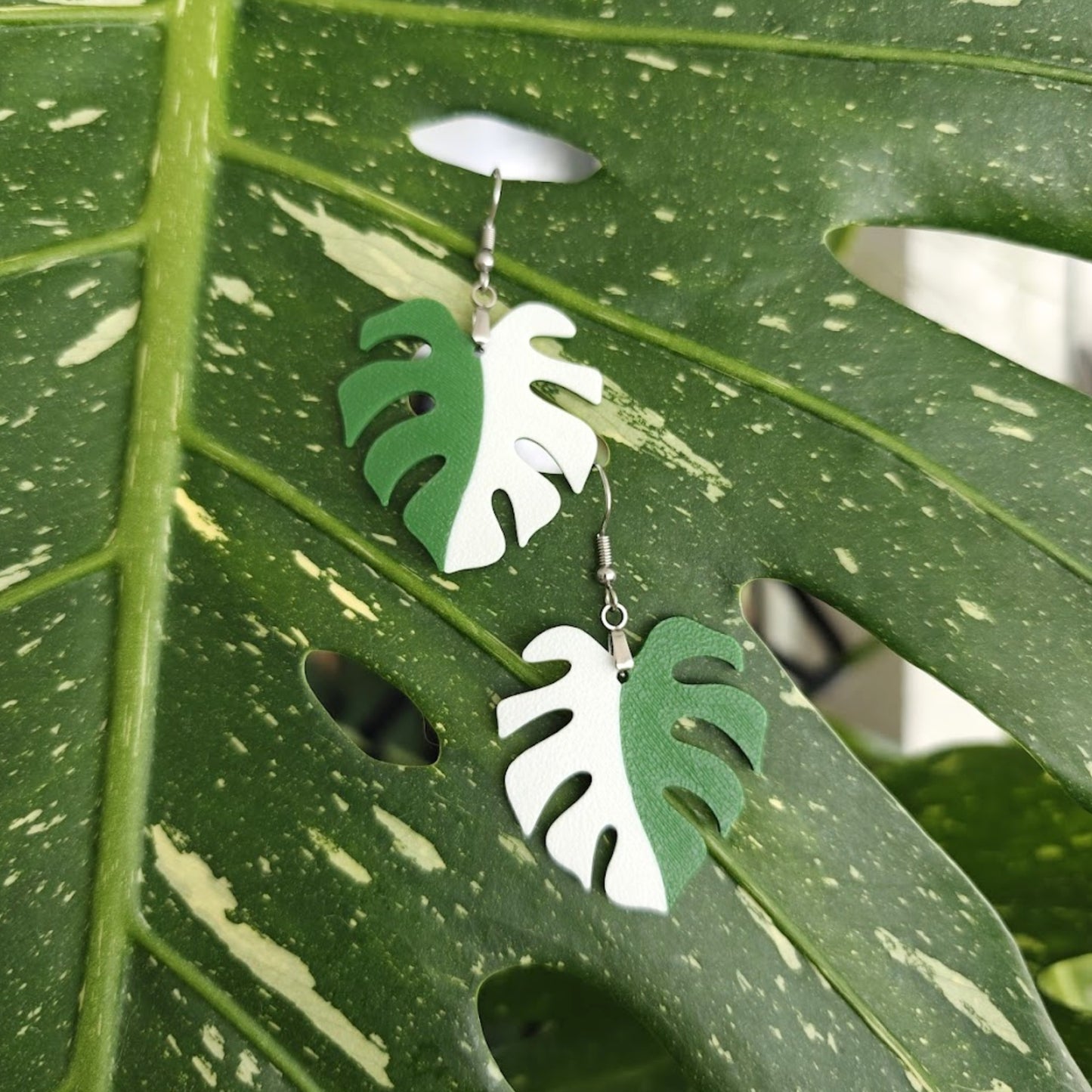 Earrings Monstera