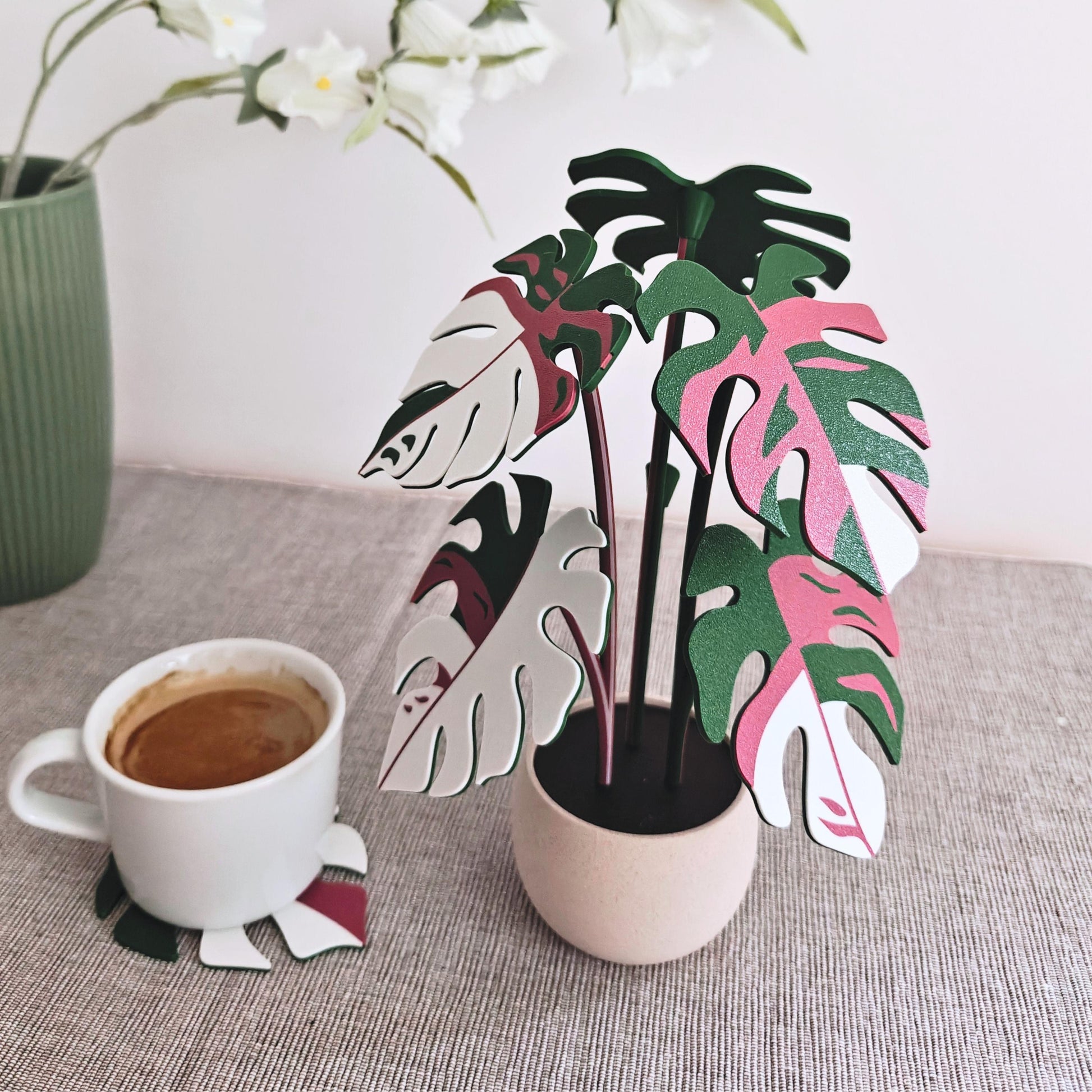 Monstera Coaster Set