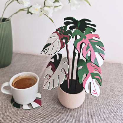 Monstera Coaster Set