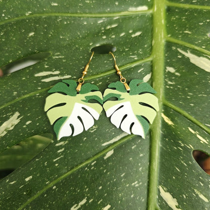 Earrings Monstera
