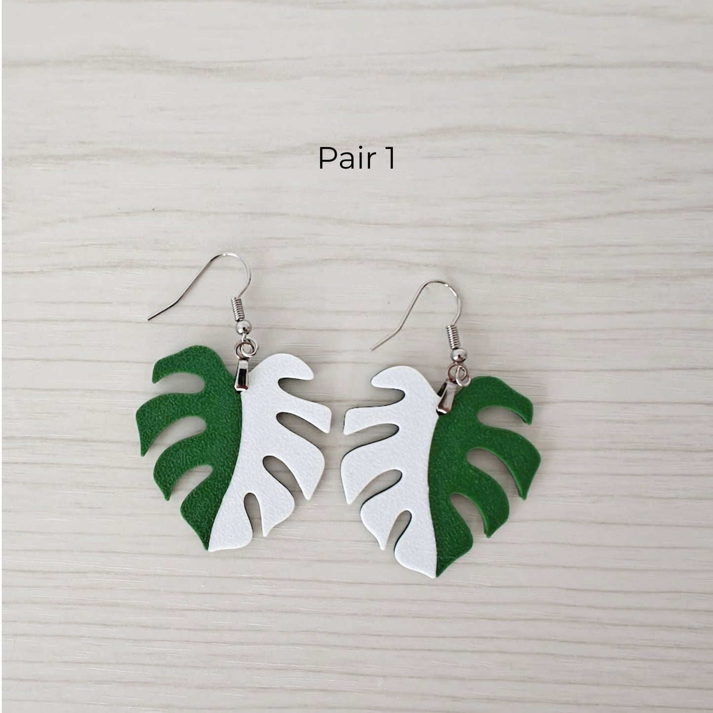 Earrings Monstera
