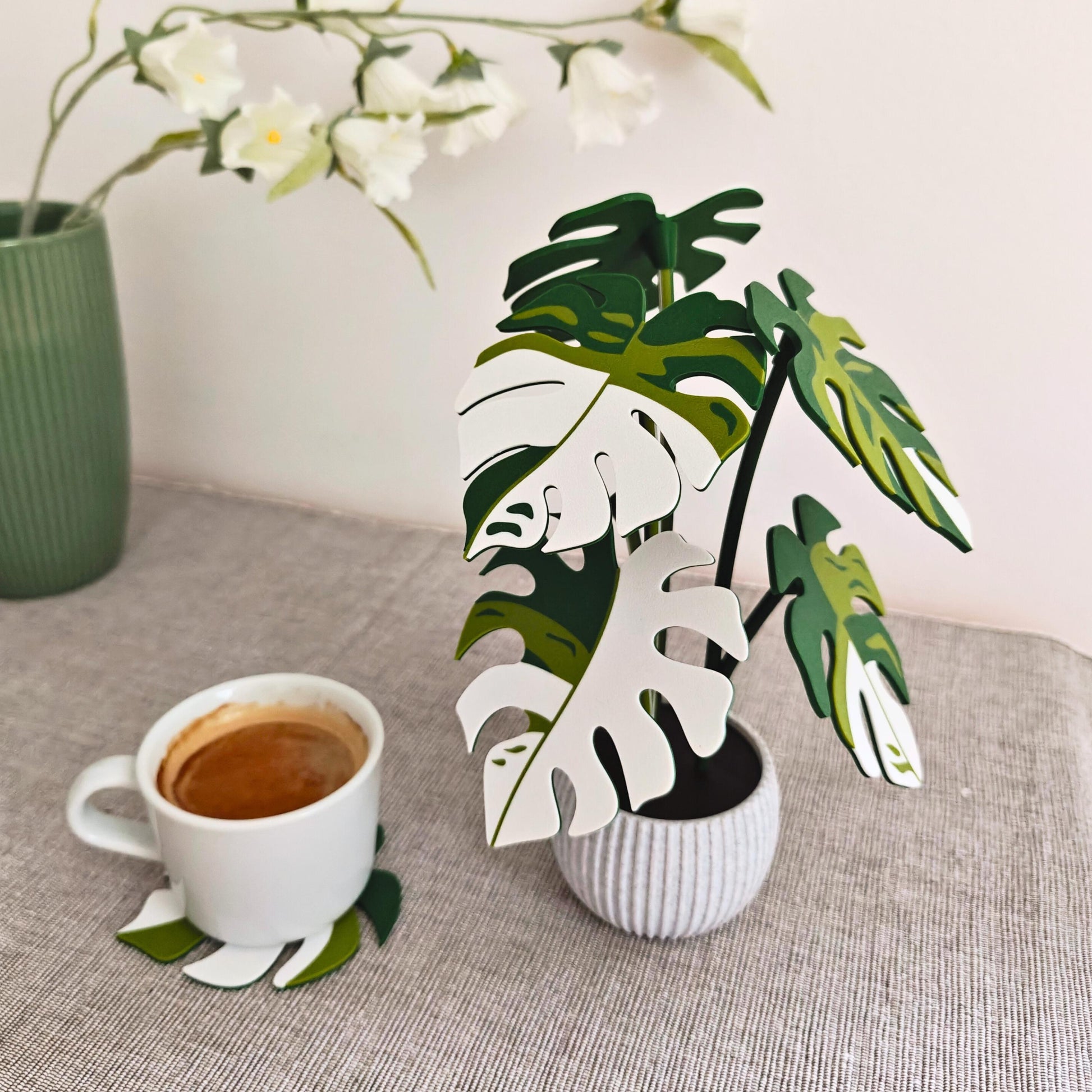 Monstera Coaster Set